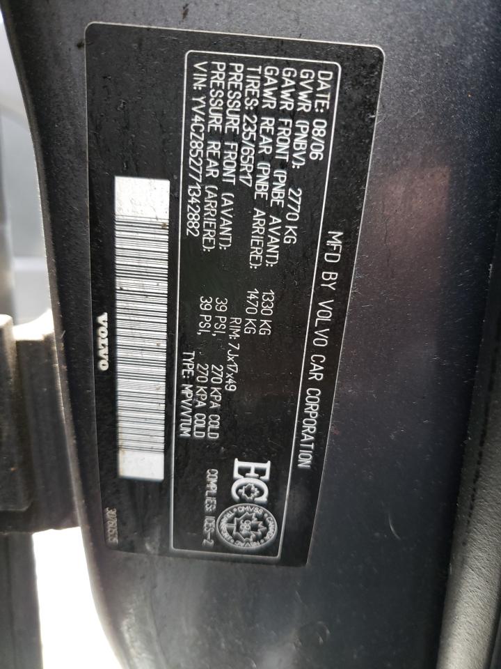 Photo 10 from auction – 2007 VOLVO XC90 V8 with VIN YV4CZ852771342882