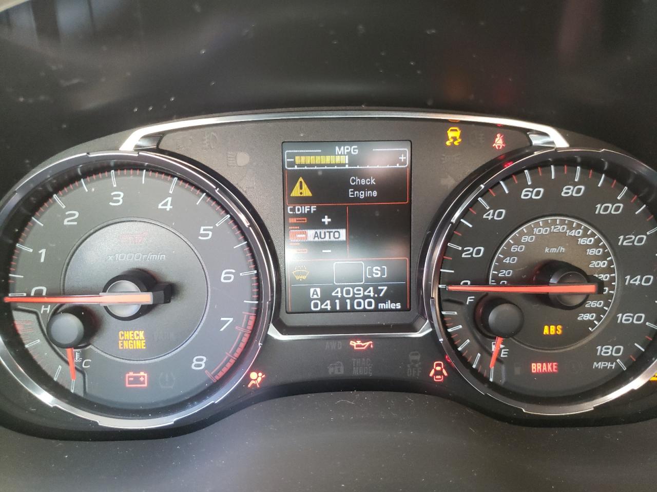Photo 8 from auction – 2020 SUBARU WRX STI with VIN JF1VA2E60L9804784