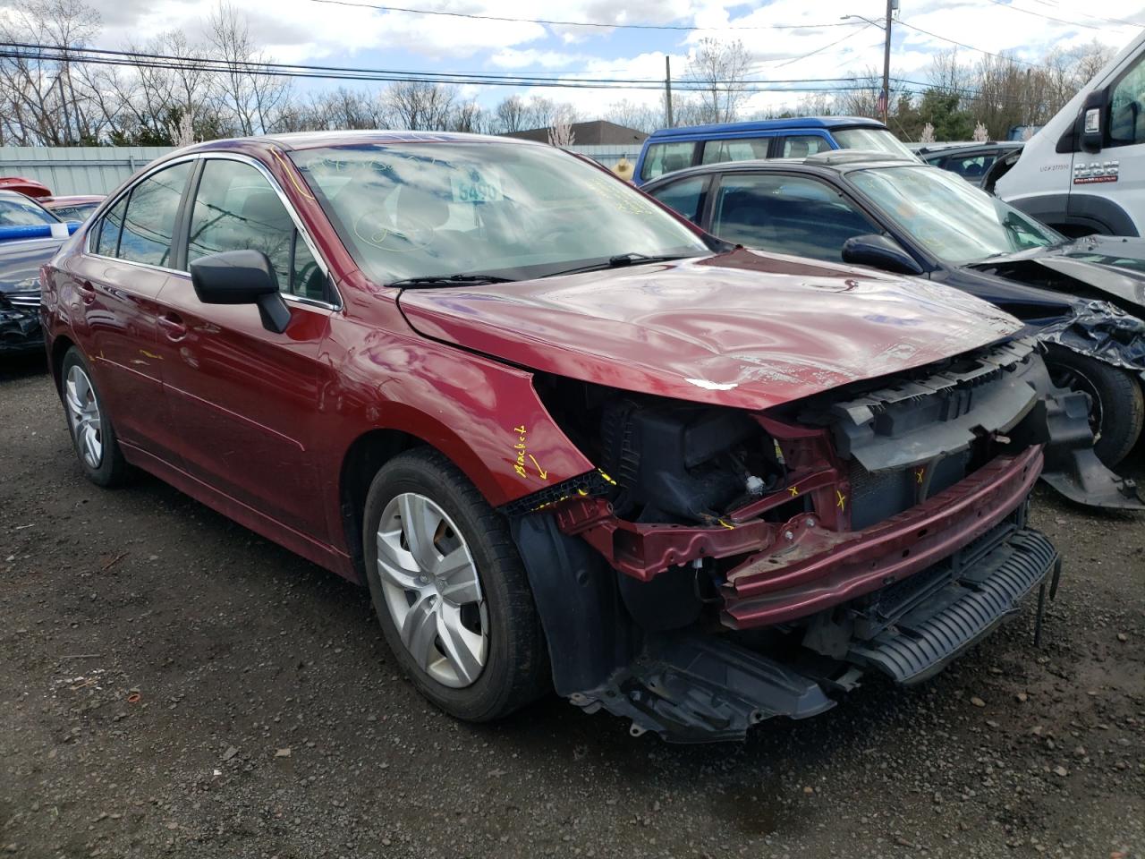 SUBARU LEGACY 2.5 2016 with VIN 4S3BNAA66G3047447 - Photo from auction