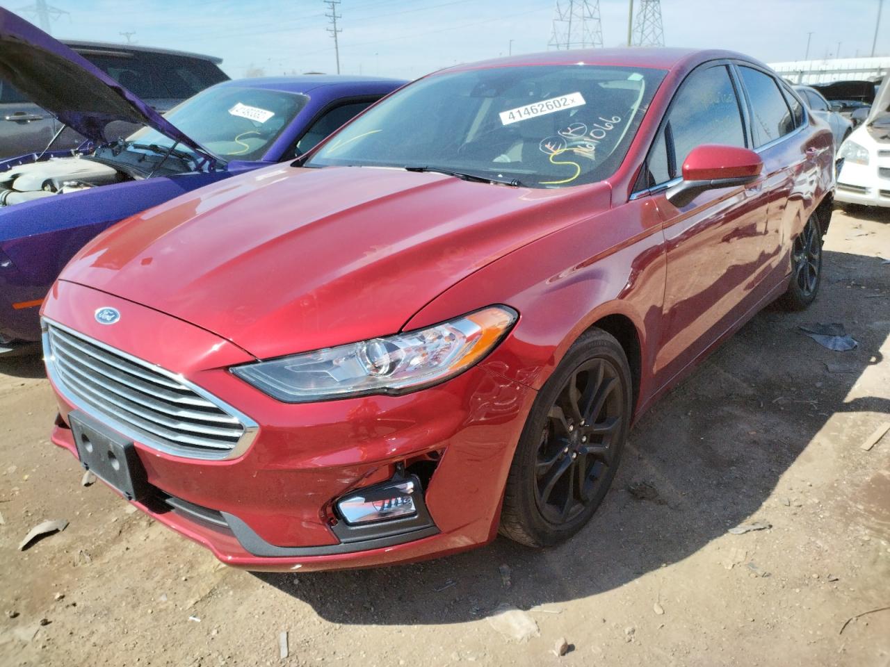 Photo 2 from auction – 2019 FORD FUSION SE with VIN 3FA6P0HD0KR129426