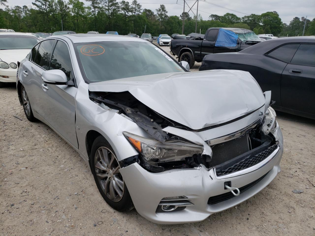 INFINITI Q50 BASE 2014 with VIN JN1BV7AP5EM675862 - Photo from auction