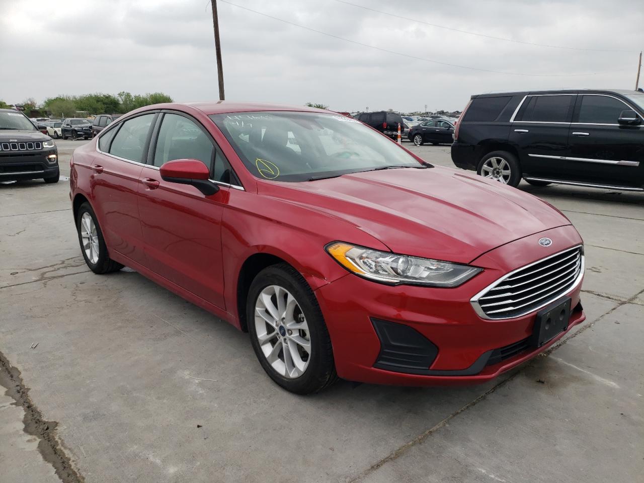 FORD FUSION SE 2020 with VIN 3FA6P0HD5LR112624 - Photo from auction