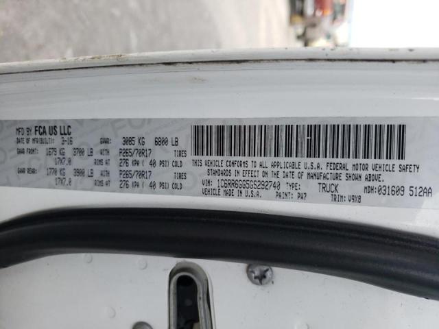 Photo 10 from auction – 2016 RAM 1500 SLT with VIN 1C6RR6GG5GS292740