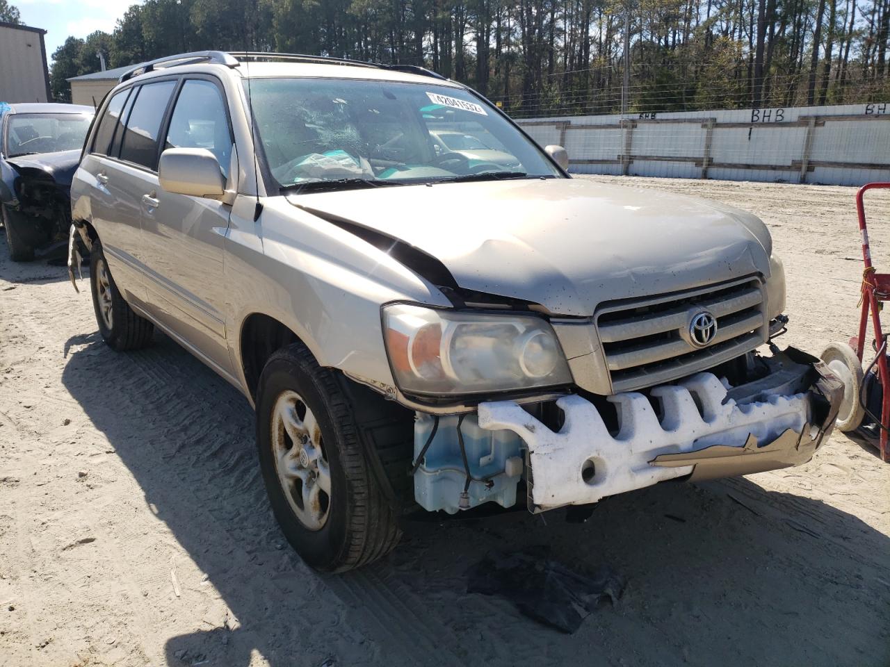 TOYOTA HIGHLANDER 2007 with VIN JTEDD21A770166921 - Photo from auction