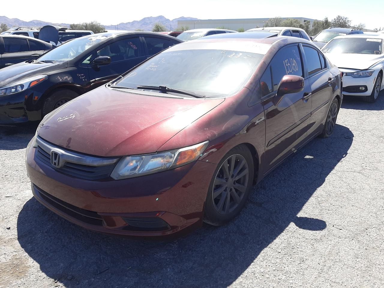 Фото 2 с аукциона – 2012 HONDA CIVIC EX с VIN 19XFB2F88CE334267