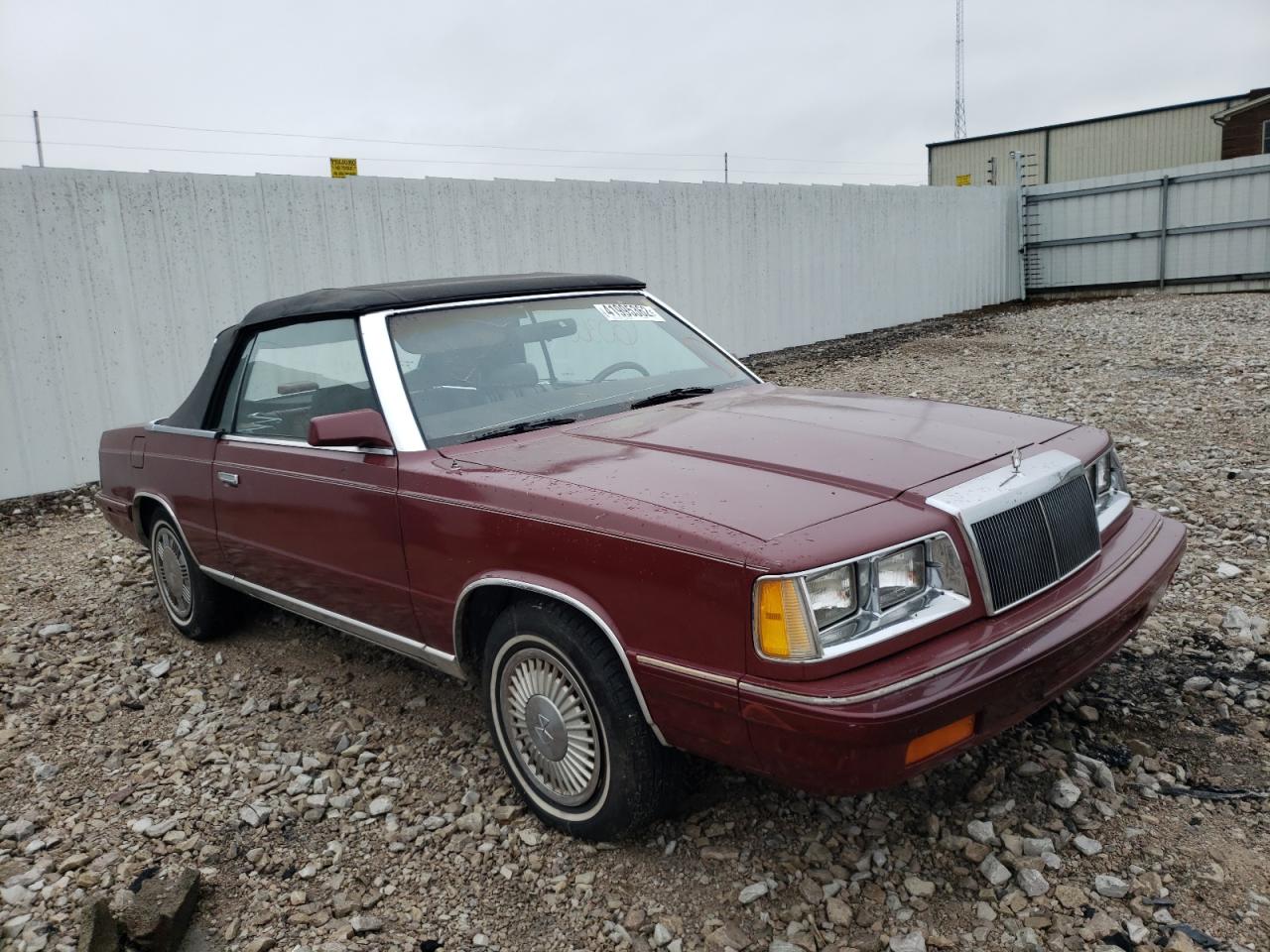 CHRYSLER LEBARON 1986 with VIN 1C3BC55D7GG270213 - Photo from auction