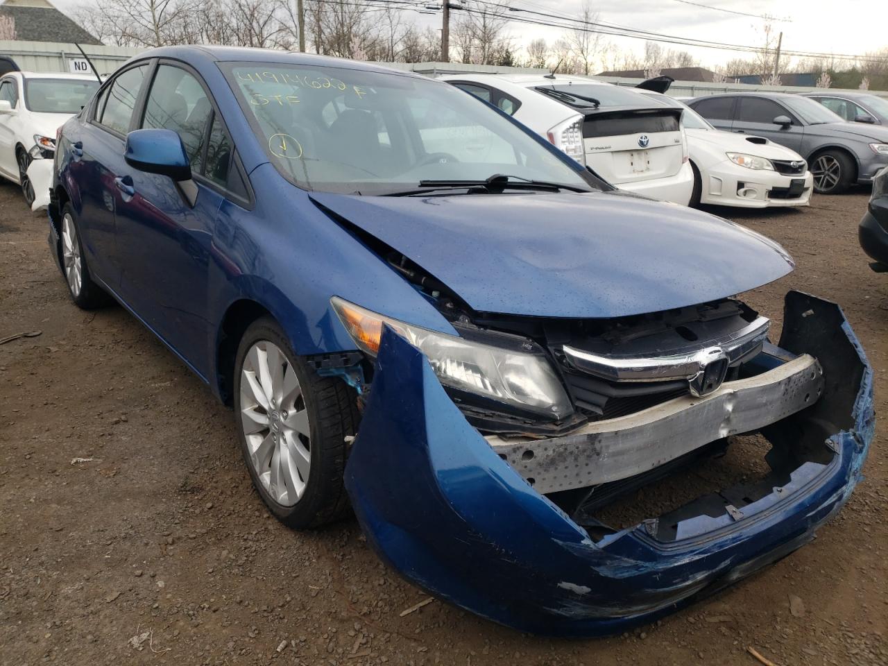 HONDA CIVIC LX 2012 with VIN 2HGFB2F55CH510722 - Photo from auction