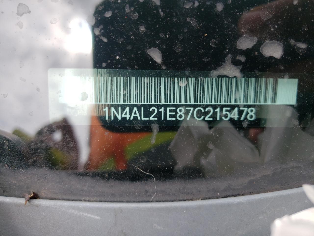 Photo 10 from auction – 2007 NISSAN ALTIMA 2.5 with VIN 1N4AL21E87C215478