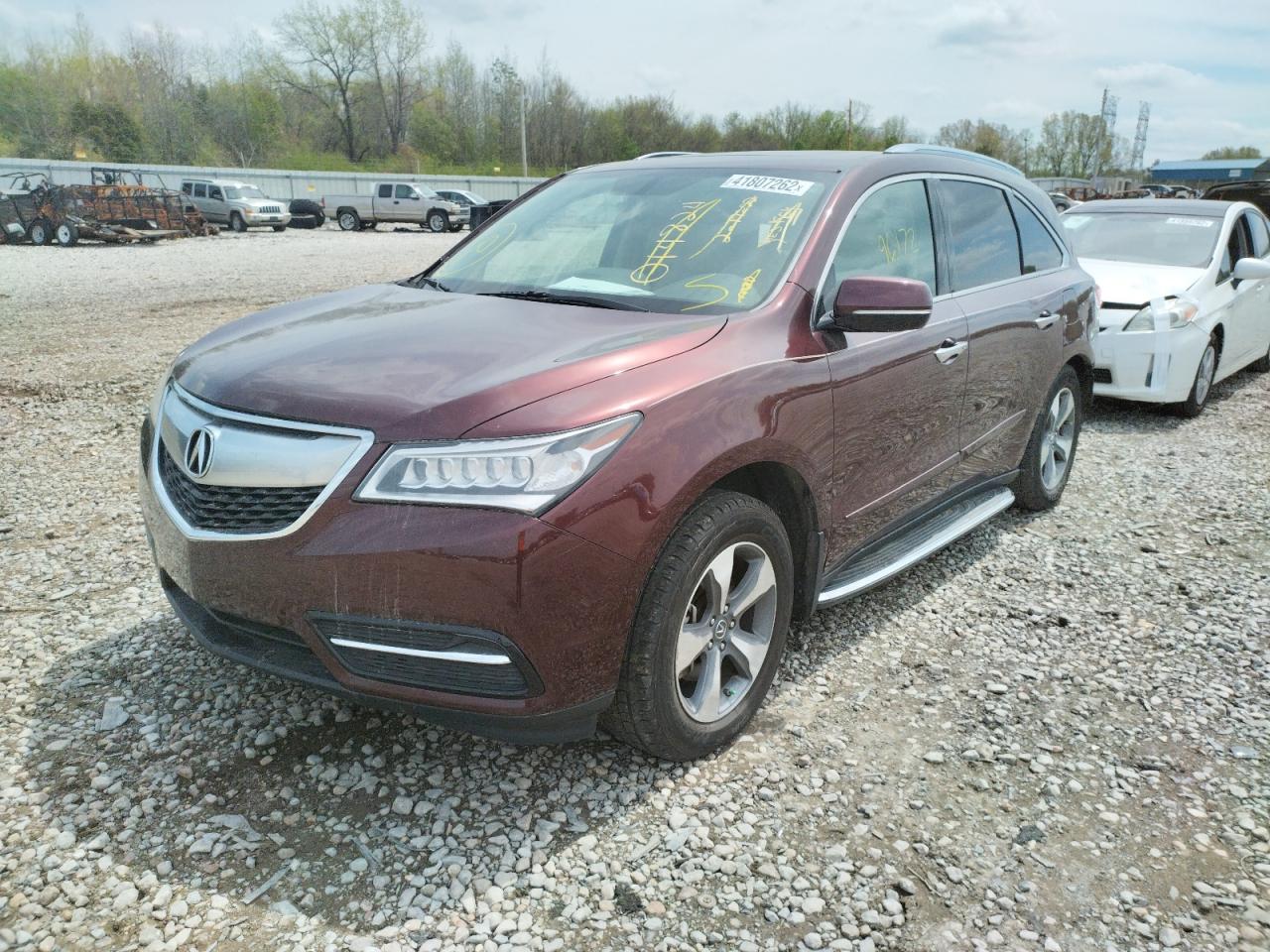 Photo 2 from auction – 2016 ACURA MDX with VIN 5FRYD3H23GB014824
