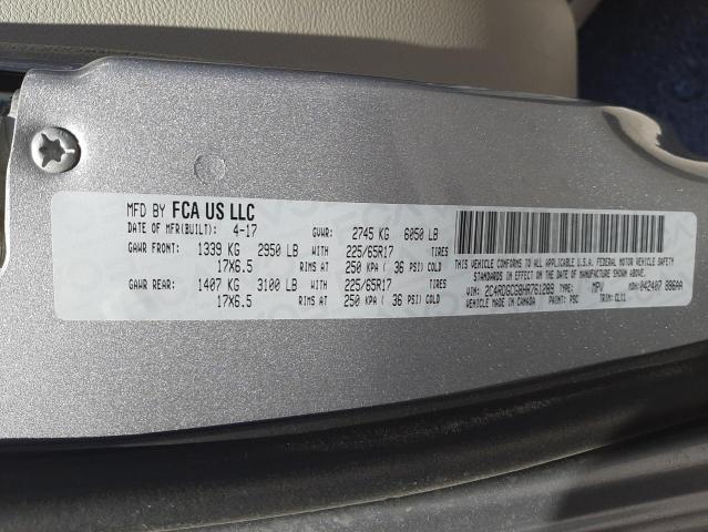 Photo 10 from auction – 2017 DODGE GRAND CARA with VIN 2C4RDGCG8HR761289