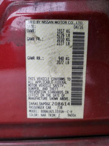 Photo 10 from auction – 2016 NISSAN ALTIMA 2.5 with VIN 1N4AL3AP0GC208614