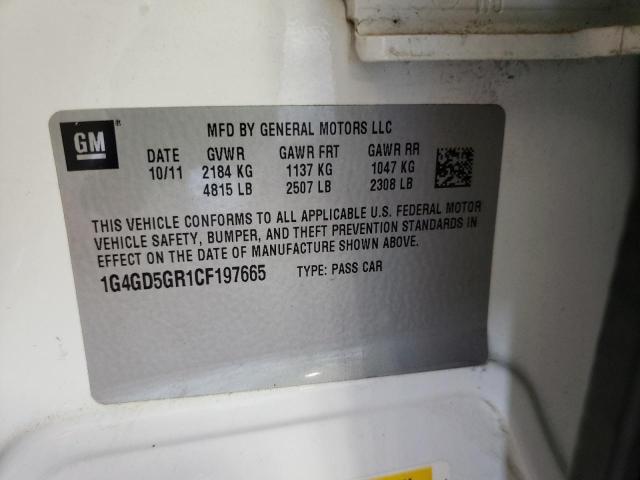 Photo 10 from auction – 2012 BUICK LACROSSE P with VIN 1G4GD5GR1CF197665