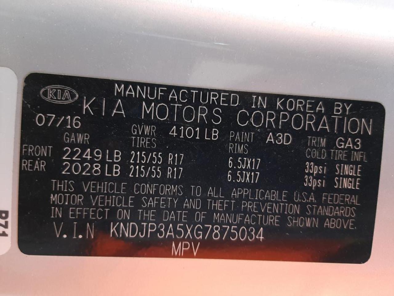 Photo 10 from auction – 2016 KIA SOUL + with VIN KNDJP3A5XG7875034