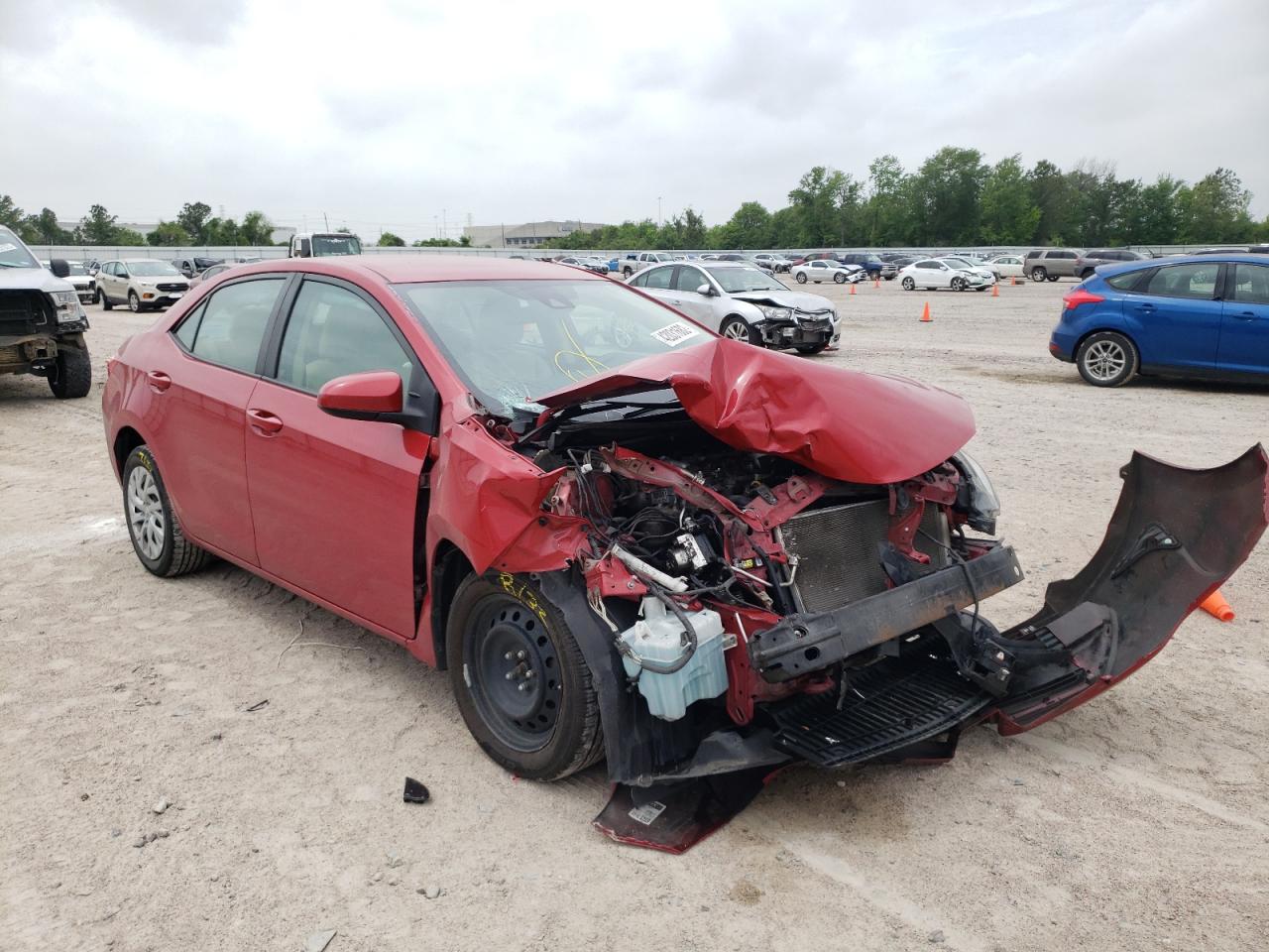 TOYOTA COROLLA L 2018 with VIN 2T1BURHE6JC003820 - Photo from auction