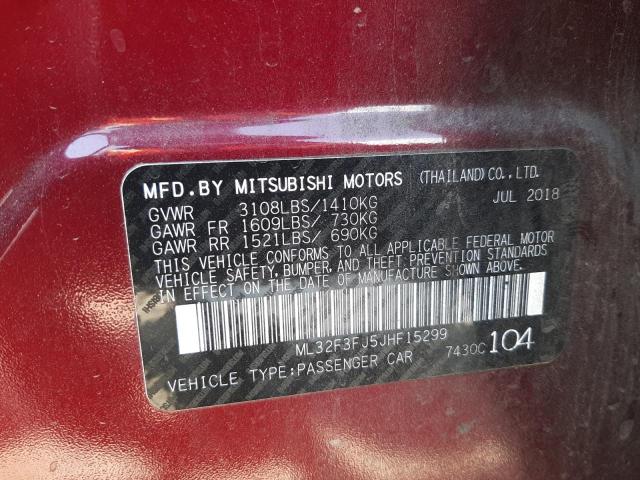 Photo 10 from auction – 2018 MITSUBISHI MIRAGE G4 with VIN ML32F3FJ5JHF15299