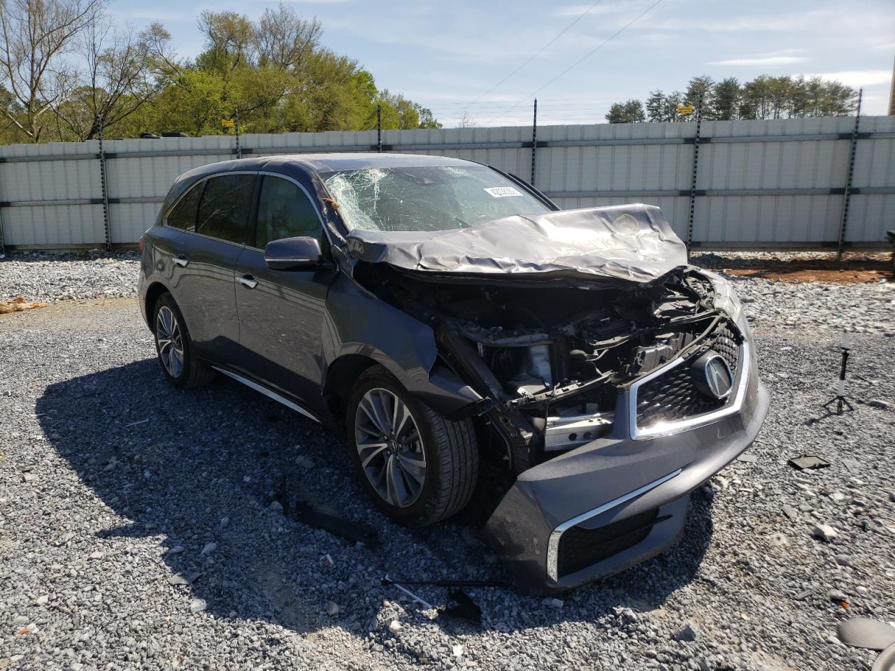 ACURA MDX TECHNO 2017 with VIN 5FRYD3H53HB007996 - Photo from auction