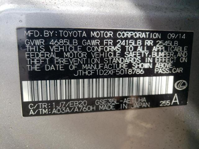 Photo 10 from auction – 2015 LEXUS IS 250 with VIN JTHCF1D2XF5018786