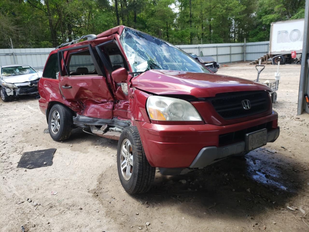 Photo 1 from auction – 2004 HONDA PILOT EXL with VIN 2HKYF18534H572390