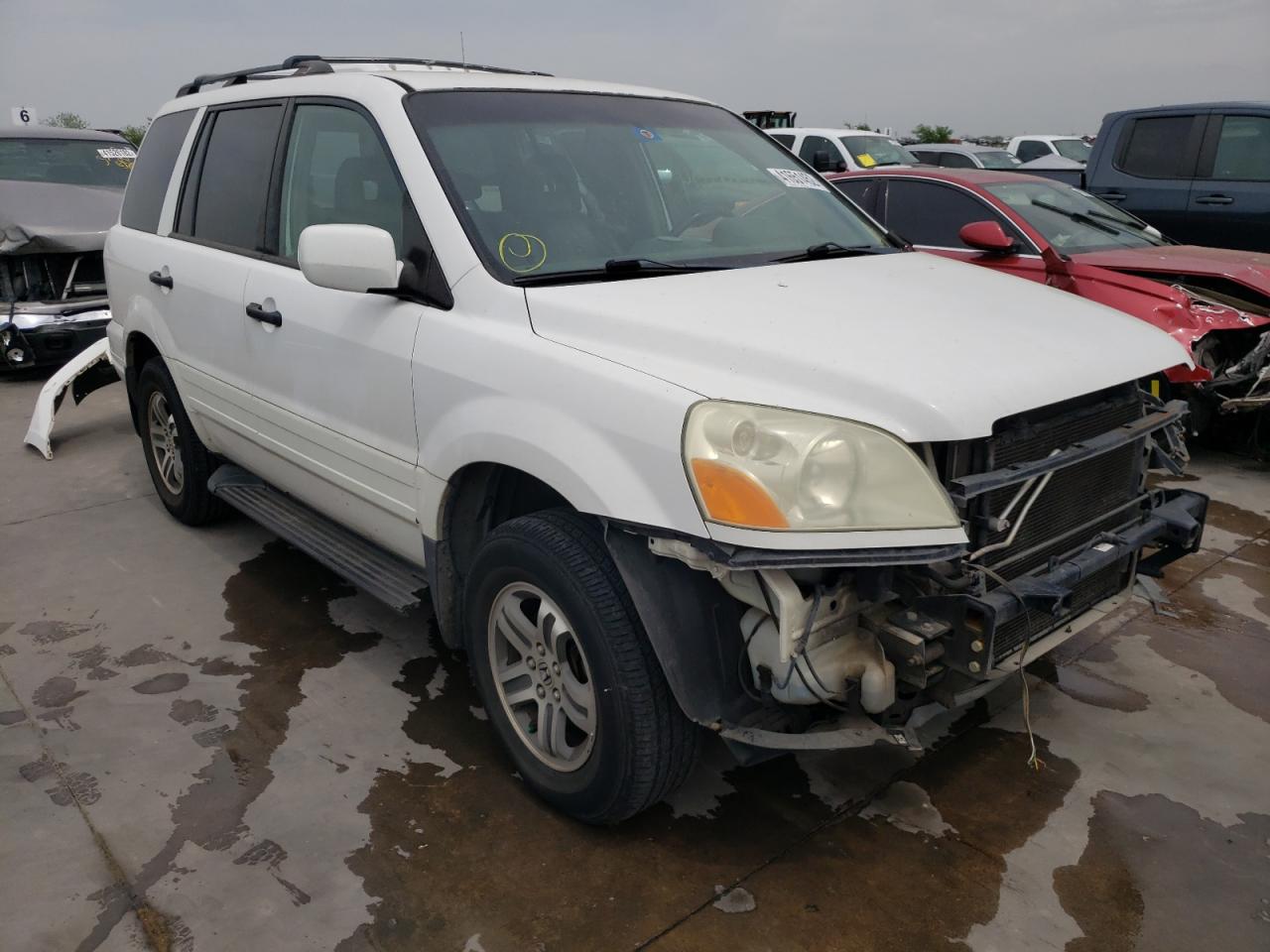 HONDA PILOT EXL 2004 with VIN 2HKYF18604H621635 - Photo from auction