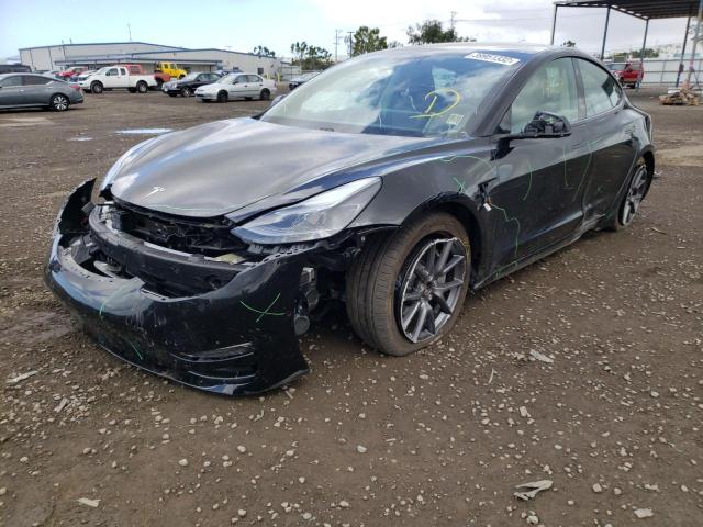Photo 2 from auction – 2021 TESLA MODEL 3 with VIN 5YJ3E1EB7MF877204