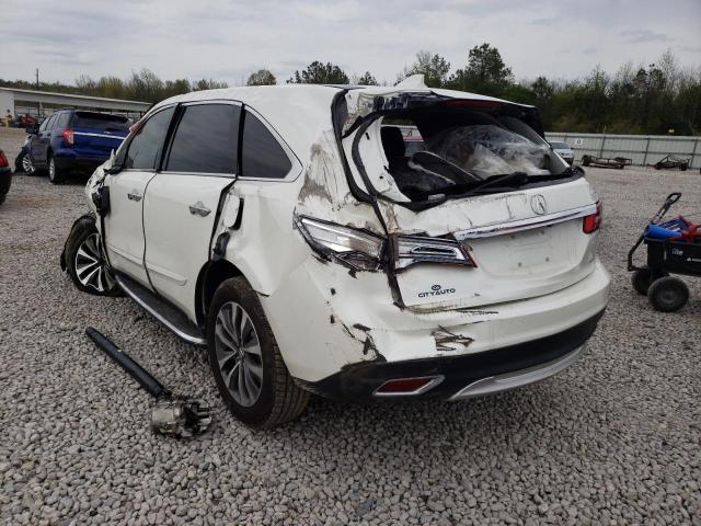 Photo 3 from auction – 2016 ACURA MDX TECHNO with VIN 5FRYD4H40GB030387