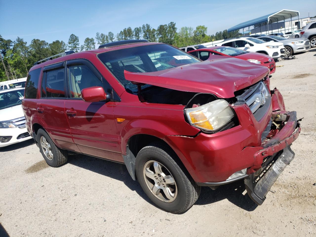 HONDA PILOT EX 2006 with VIN 5FNYF18516B006617 - Photo from auction