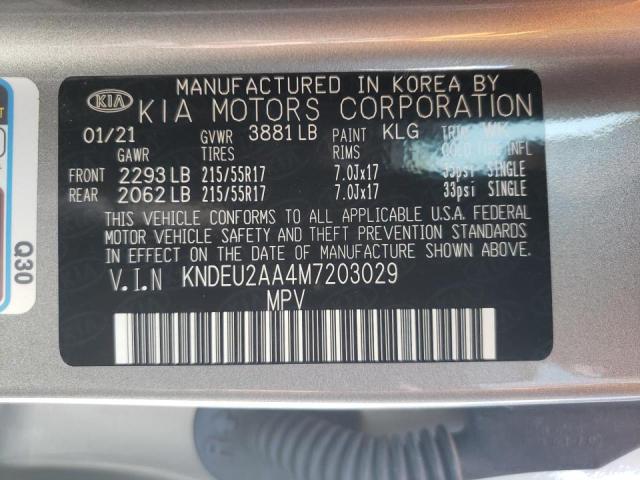 Photo 10 from auction – 2021 KIA SELTOS S with VIN KNDEU2AA4M7203029