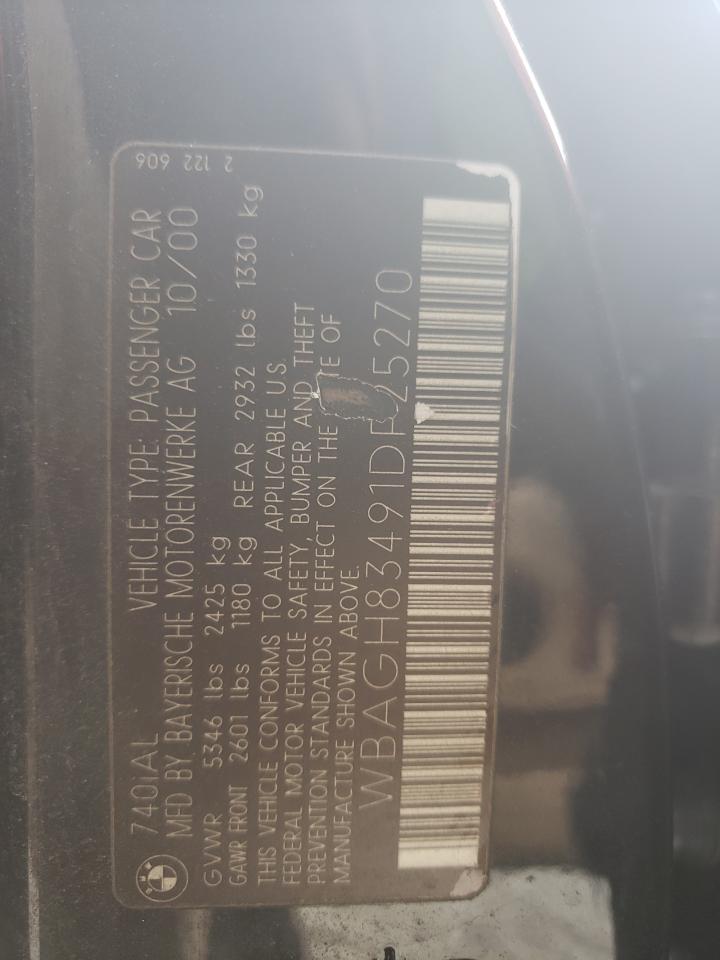 Zdjęcie 10 z aukcji – 2001 BMW 740 IL z VIN WBAGH83491DP25270