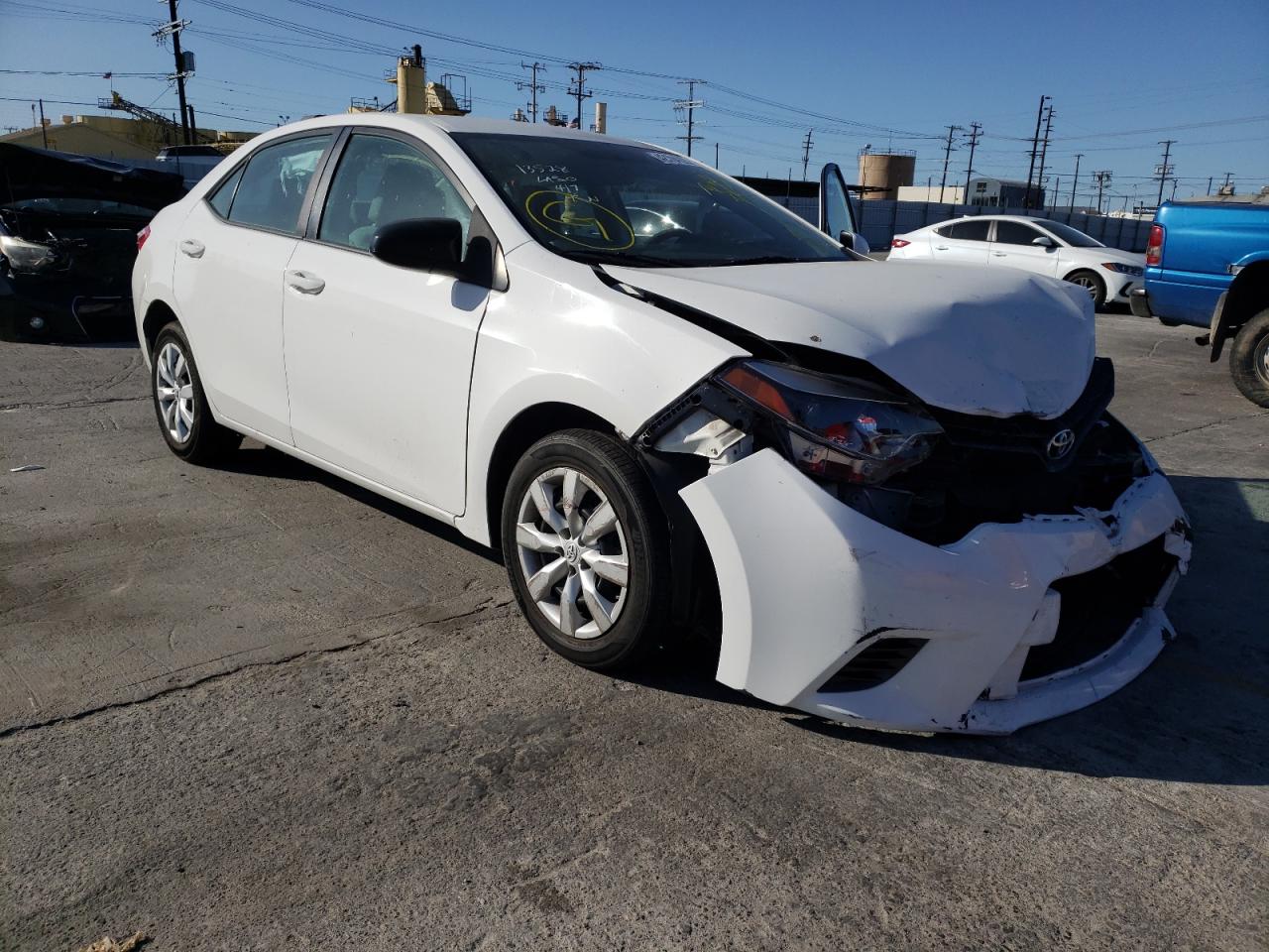 TOYOTA COROLLA L 2015 with VIN 5YFBURHE2FP359057 - Photo from auction