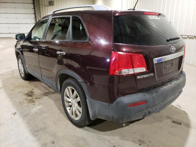 Photo 3 from auction – 2011 KIA SORENTO EX with VIN 5XYKUDA21BG059947