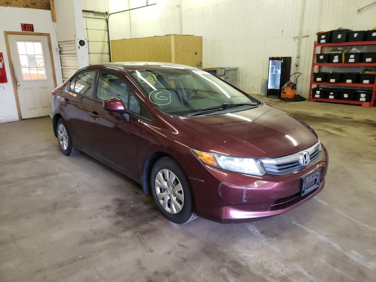 HONDA CIVIC LX 2012 z numerem VIN 19XFB2F56CE105589 - Zdjęcie z aukcji
