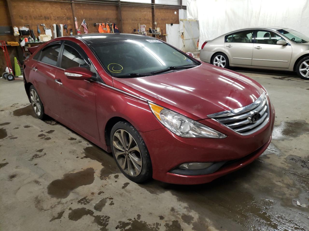 HYUNDAI SONATA SE 2014 with VIN 5NPEC4AB6EH851976 - Photo from auction