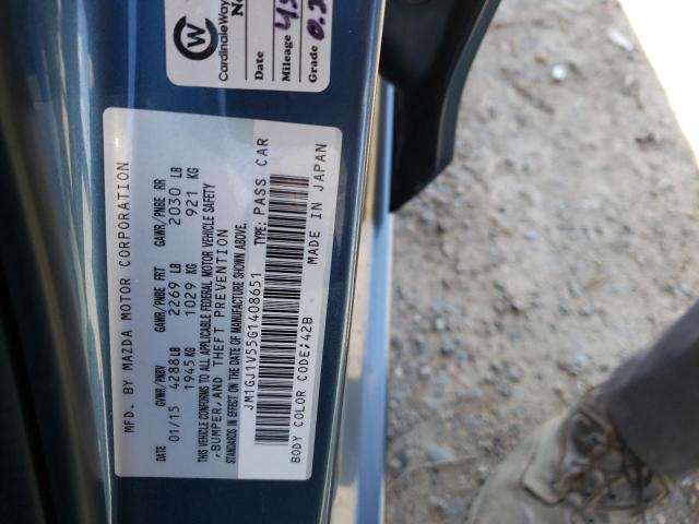 Photo 10 from auction – 2016 MAZDA 6 TOURING with VIN JM1GJ1V55G1408651