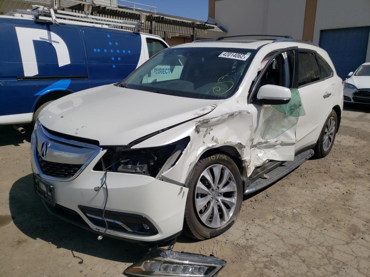 Photo 2 from auction – 2014 ACURA MDX TECHNO with VIN 5FRYD4H6XEB006516