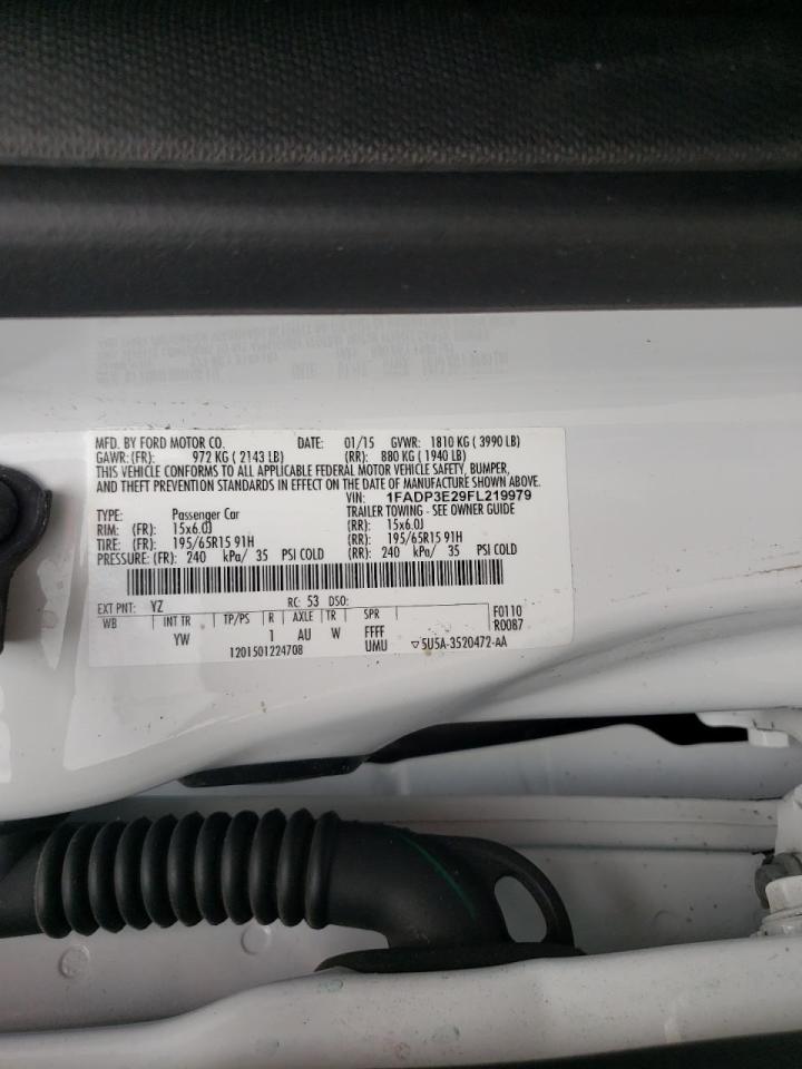 Photo 10 from auction – 2015 FORD FOCUS S with VIN 1FADP3E29FL219979