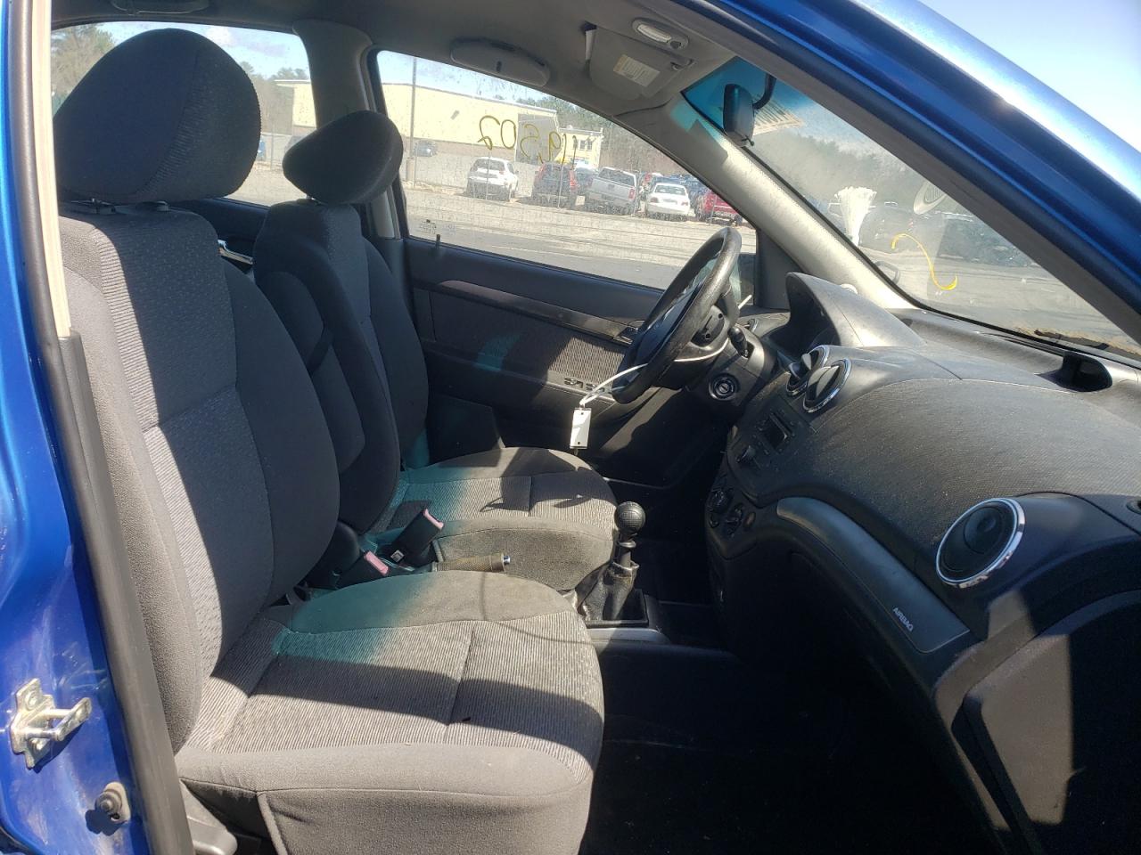 Photo 5 from auction – 2008 CHEVROLET AVEO LT with VIN KL1TG56608B204578