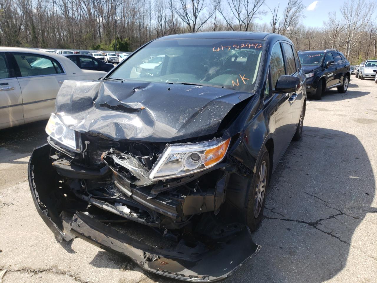 Photo 2 from auction – 2012 HONDA ODYSSEY EX with VIN 5FNRL5H68CB059615