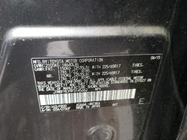 Photo 10 from auction – 2015 TOYOTA RAV4 LE with VIN JTMBFREV9FD145362