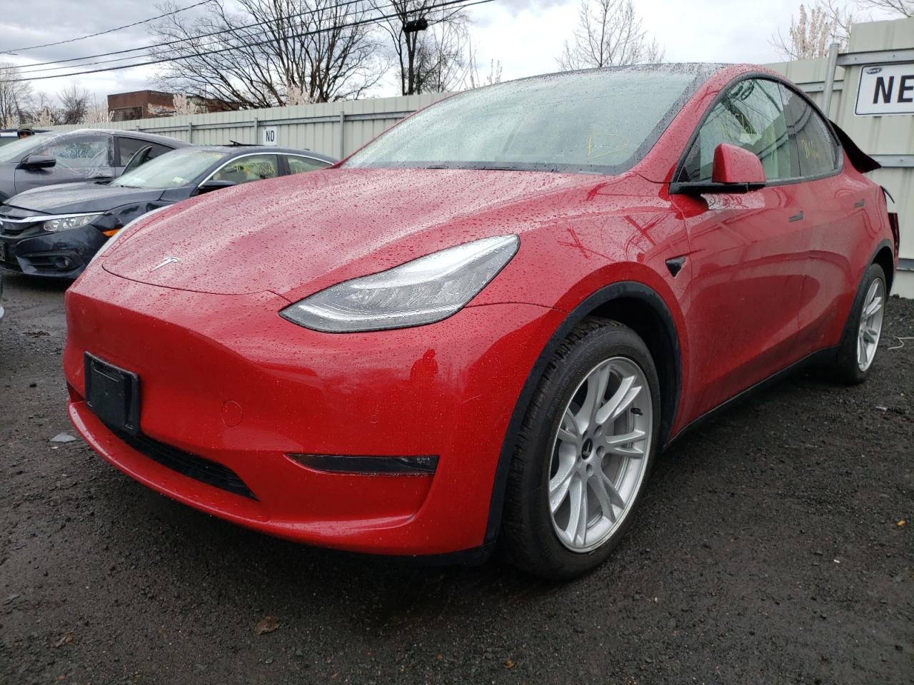 Photo 2 from auction – 2021 TESLA MODEL Y with VIN 5YJYGDEE4MF072076