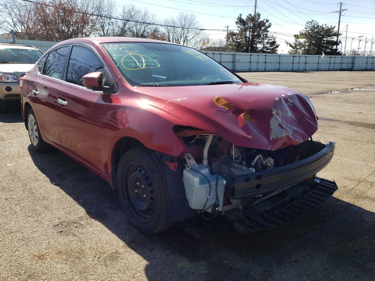 Photo 1 from auction – 2014 NISSAN SENTRA S with VIN 3N1AB7AP6EL623624