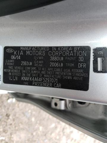 Photo 10 from auction – 2015 KIA FORTE LX with VIN KNAFK4A64F5297071
