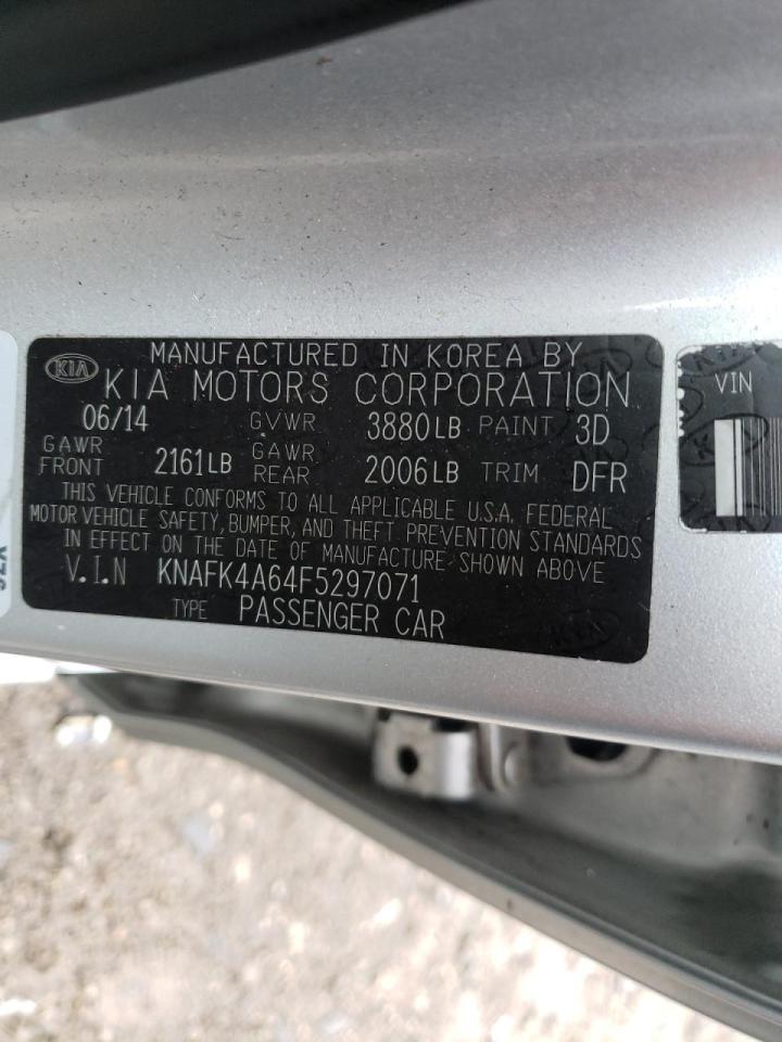 Photo 20 from auction – 2015 KIA FORTE LX with VIN KNAFK4A64F5297071
