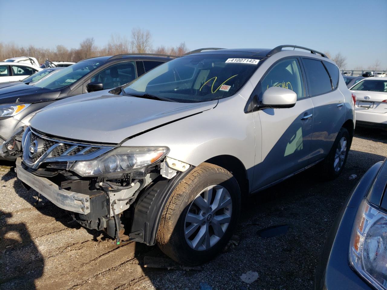 Photo 2 from auction – 2012 NISSAN MURANO S with VIN JN8AZ1MW6CW216214