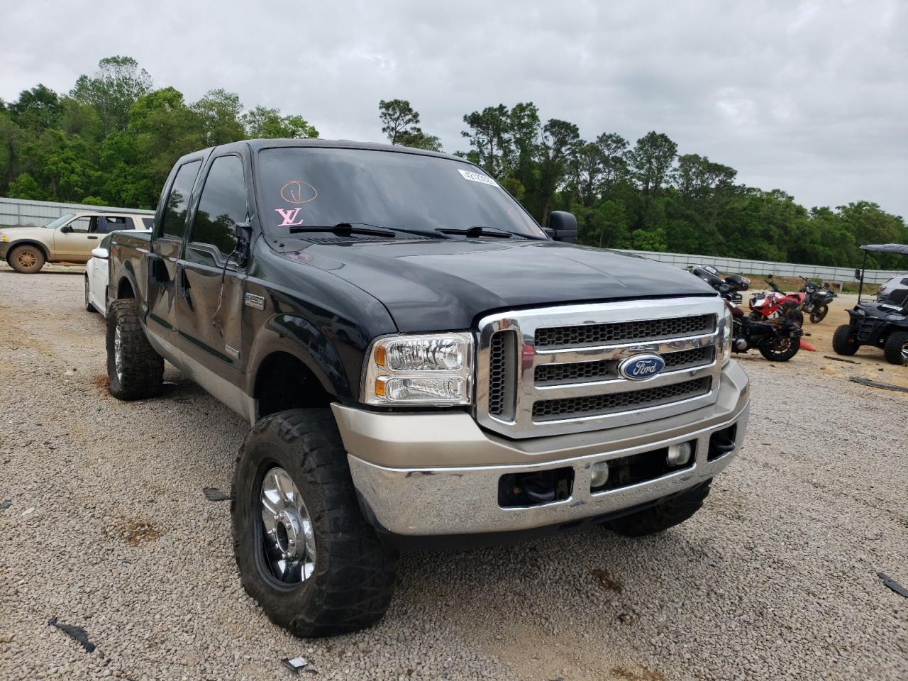 FORD F250 SUPER 2007 with VIN 1FTSW21P67EA27599 - Photo from auction