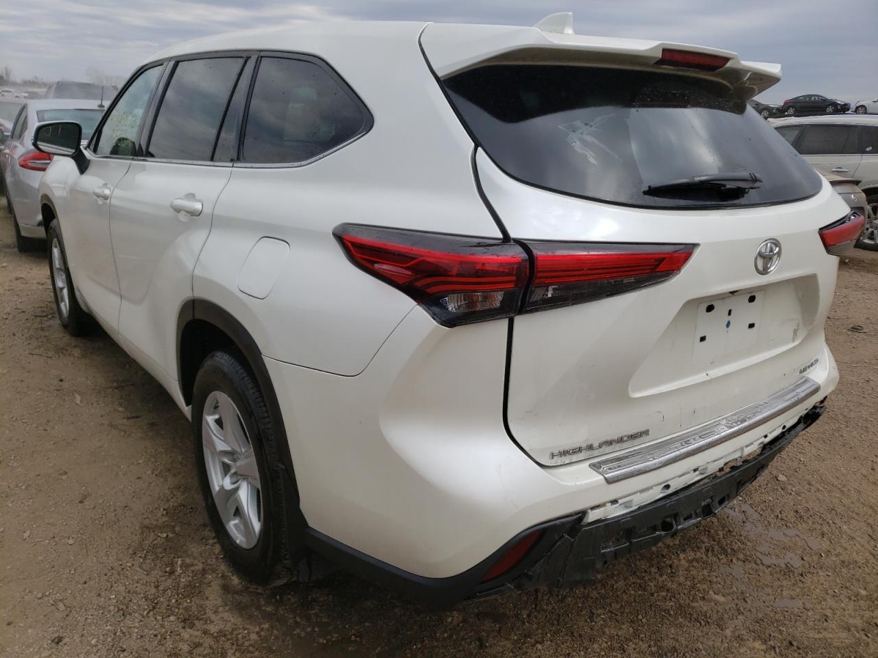 Photo 3 from auction – 2020 TOYOTA HIGHLANDER with VIN 5TDBZRBH0LS514115