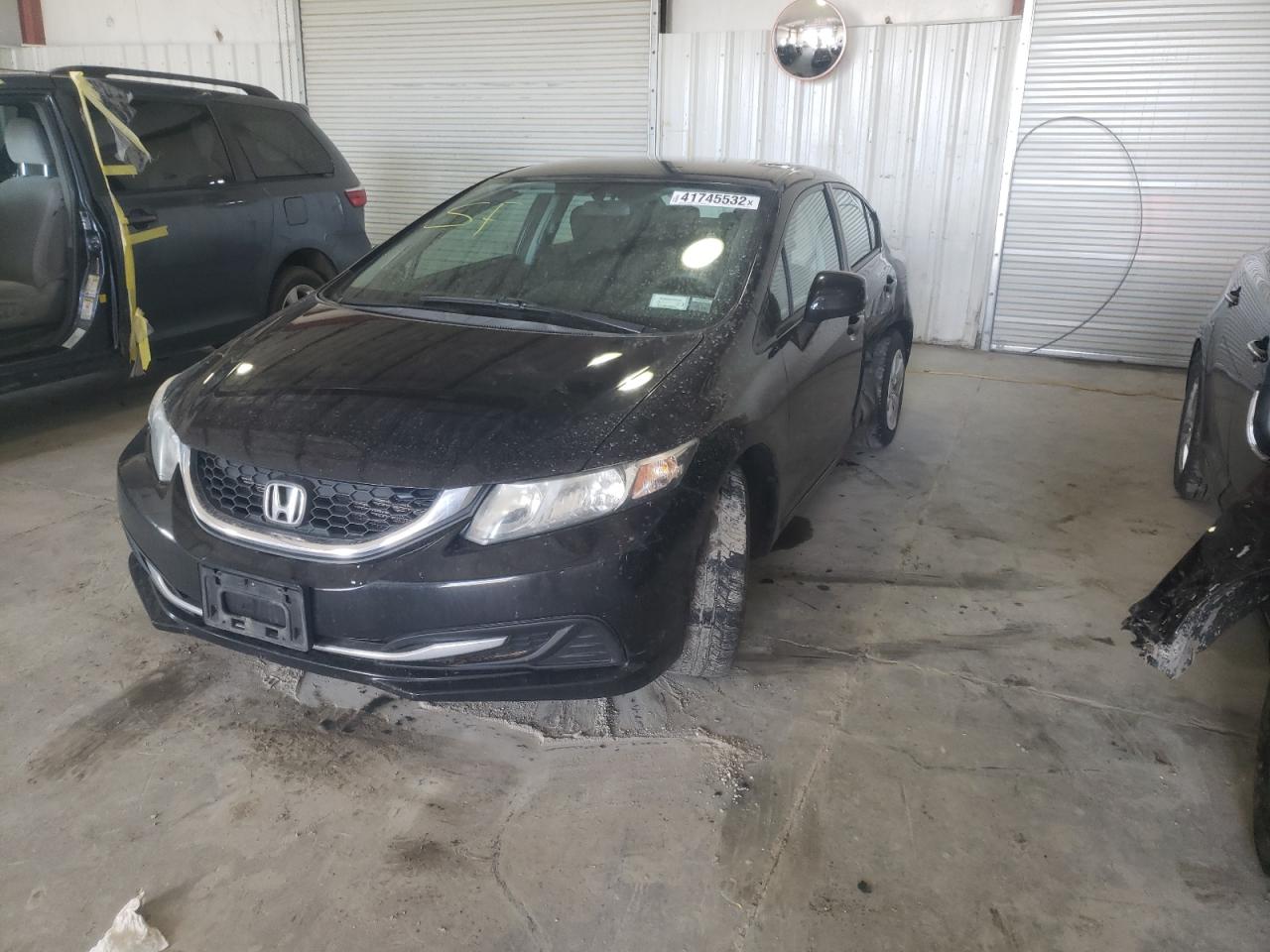 Photo 2 from auction – 2013 HONDA CIVIC LX with VIN 2HGFB2F57DH587352