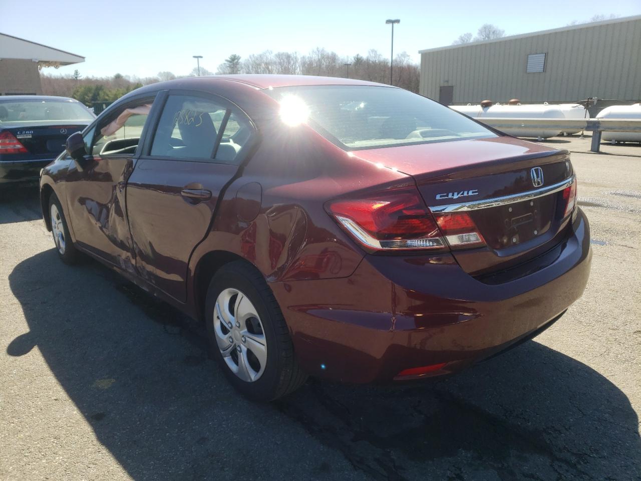 Photo 3 from auction – 2013 HONDA CIVIC LX with VIN 2HGFB2F5XDH549503