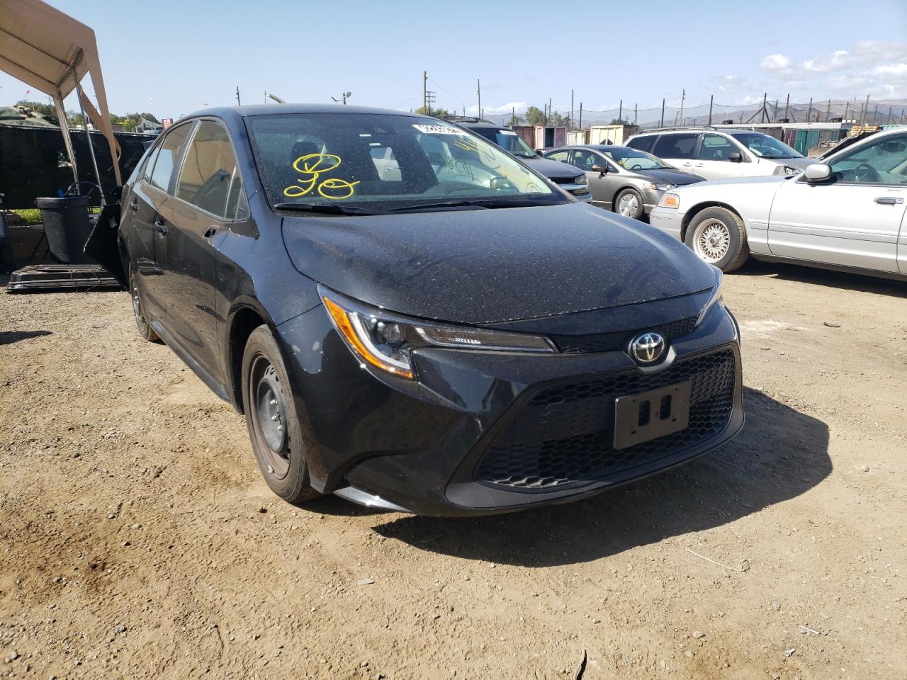 TOYOTA COROLLA LE 2021 with VIN 5YFEPMAE7MP242461 - Photo from auction