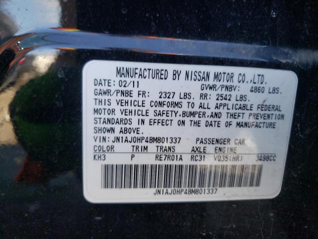 Photo 10 from auction – 2011 INFINITI EX35 BASE with VIN JN1AJ0HP4BM801337