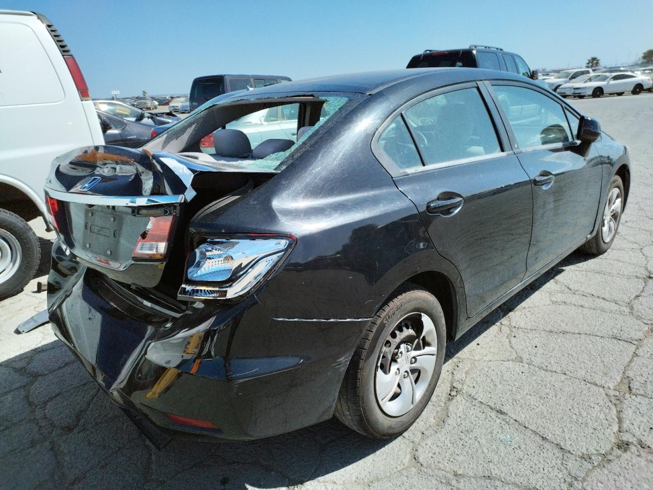 Photo 4 from auction – 2013 HONDA CIVIC LX with VIN 19XFB2F52DE250114